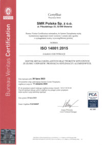 SMR POLSKA ISO 14001